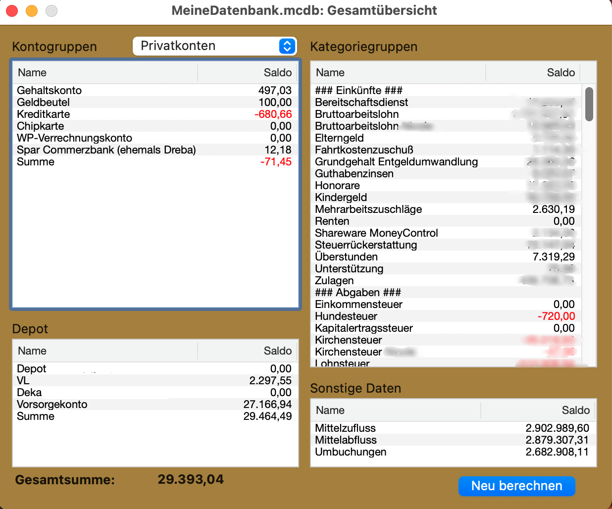 Gesamtübersicht